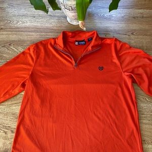 Chaps Zip-Up Sweater Pullover - size large